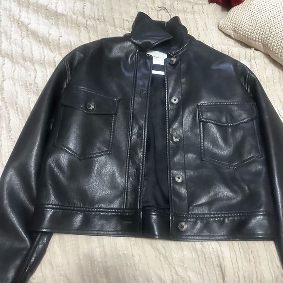 Aritzia Leather Jacket - Picture 1 of 3
